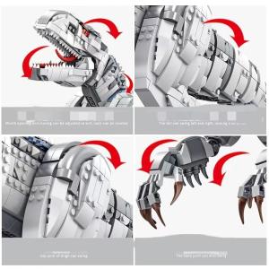 Panrose 611001 Building Blocks Puzzle Brain Dinosaur Series Large Tyrannosaurus