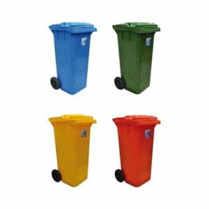 Bin Hand Push Dustbin Recycle Outdoor Garbage Bin Trash Bin Garbage Cans with