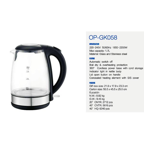 Smart App-Controlled Electric Glass Kettle for 220V/110V Fast Water Boiling