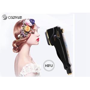 Black HIFU Beauty Machine , Radio Frequency Devices For Skin Tightening