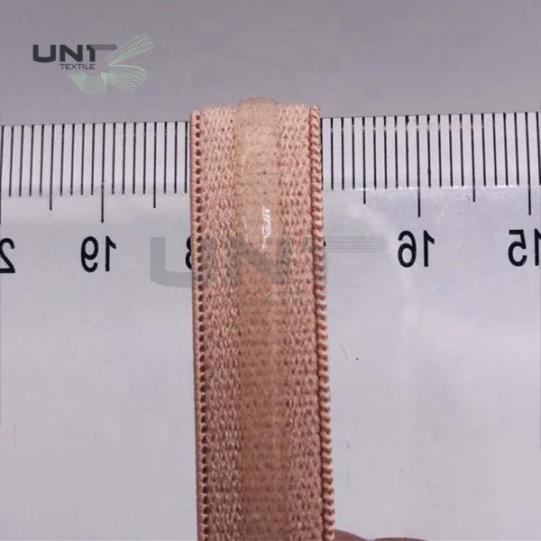 Customized Nude Garments Accessories Polyester Silicone Drip Elastic Tape