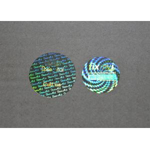 Quality High Value Packages Holographic Security Stickers PET Material Acrylic Adhesive for sale