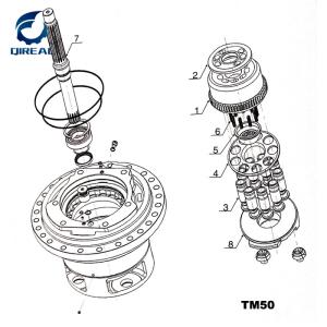 Excavator Travel Motor TM40V TM40vd TM40vc Hydraulic Parts