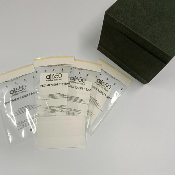 Buy Transparent Plastic Medical Biohazard Specimen Bag For Lab Hospital at wholesale prices