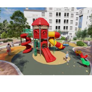 Children Outdoor Custom Playground Slides Commercial Kids Anti Rust