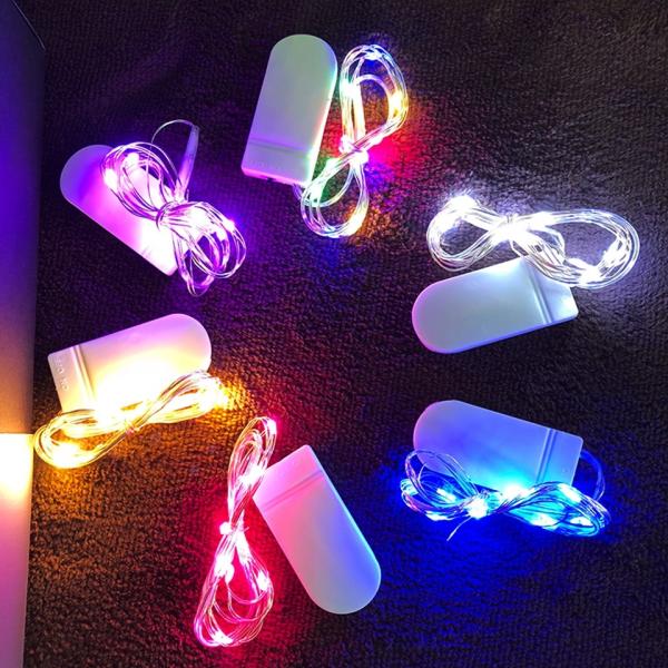 Buy Waterproof Fairy Light CR2032 Battery Powered LED Mini Christmas Light Copper Wire String Light For Wedding Xmas Garland at wholesale prices