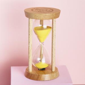 Classical Wooden Hourglass Sand Clock For Desktop / Bedroom