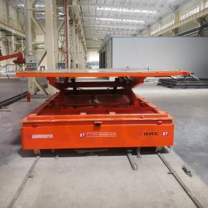 Hydraulic Lift Automated Rail Transfer Cart Industrial Material Handling Trolley