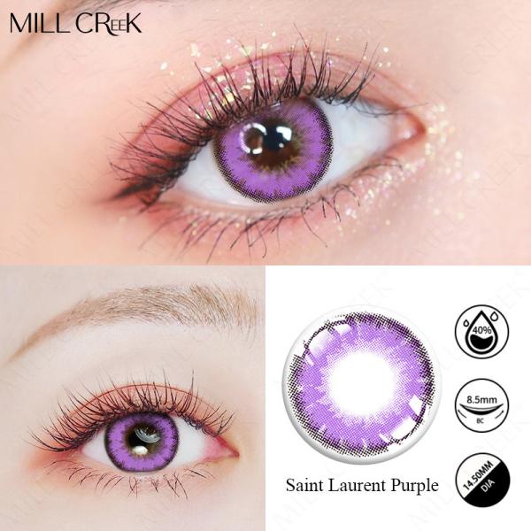 KSSEYE Yearly Solid Natural Color Contact Lens 8.5mm Pink Purple Red