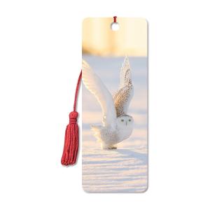 CMYK 15.6X5.3cm Birds 3D Lenticular Bookmark With Tassels