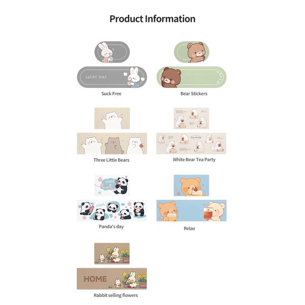 Custom Cartoon Animal Kitchen Waterproof Anti-oil Mat for Scrubbing and Fatigue Relief