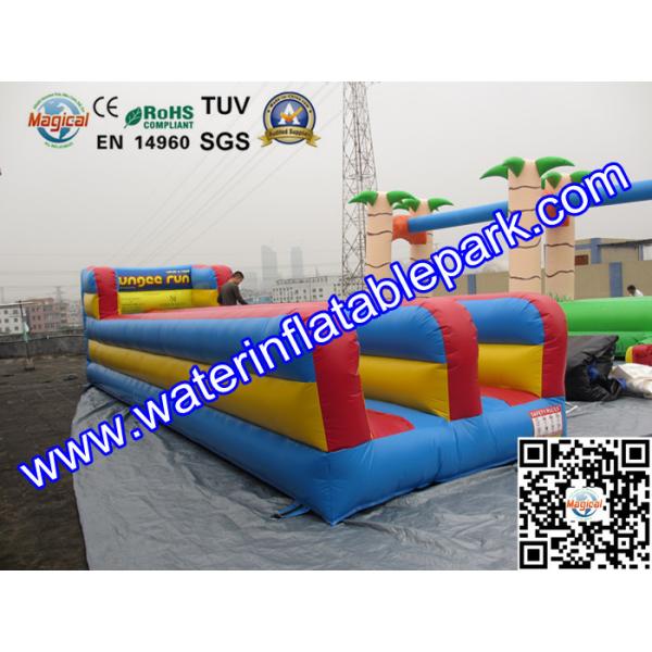 Buy Custom Inflatable Sport Games , Inflatable Bungee Run 10M x 3M at wholesale prices
