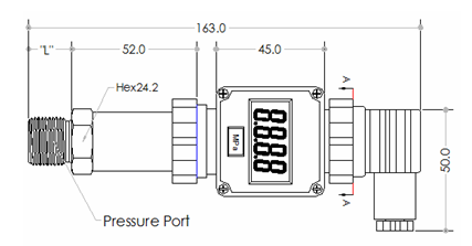 HPT-1 Digital Pressure Transducer with 4-20mA 0-10V,1-5V output