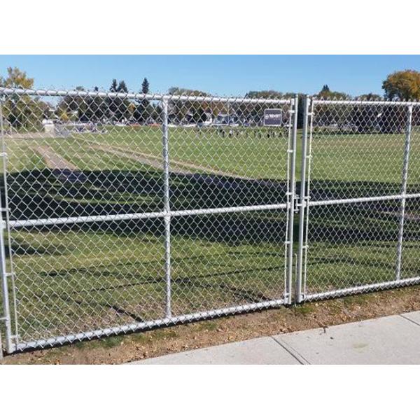 12 Foot 14 Foot 16 Foot Chain Link Swing Gate Polymer Coated