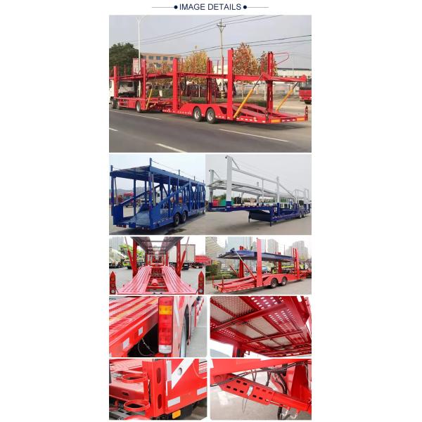 CIMC hot sale made of iron 9 car vehicle capacity Double Level 2 axle car carrier semi trailer in philippine and Africa