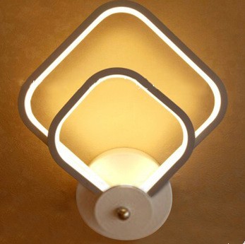 Buy Wall Lamp Black Acrylic Iron Cool  White  Aluminum Creative Corrior  Lamp at wholesale prices