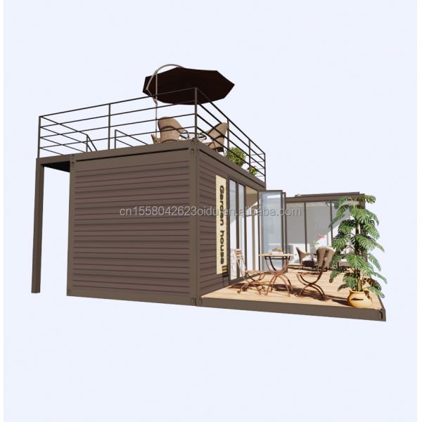 Modern Design Style Light Steel Frame Foldable Villa Container House with Aluminum Alloy Windows