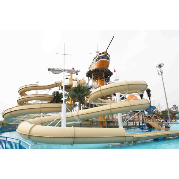 Giant Hotel Aqua Playground Children / Adults Friendly Water Slides