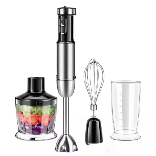 Buy Black Stick Hand Blender With Potato Masher Chopper Measuing Cup at wholesale prices