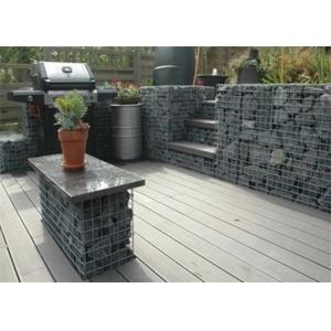 Hot Dipped Galvanized Welded Wire Gabions Retaining Wall / Stone Wall Metal Cage