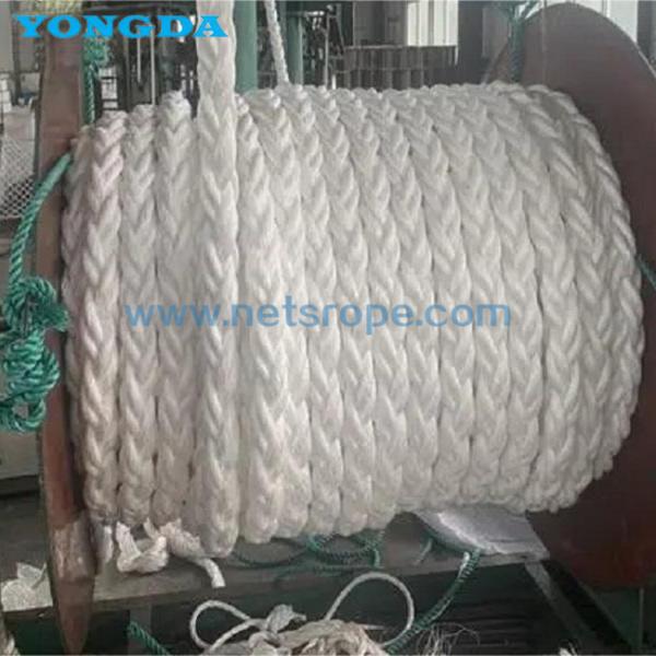 28mm UV Resistance PET Fibre Rope High Strength Wear Resistance 12 Strand