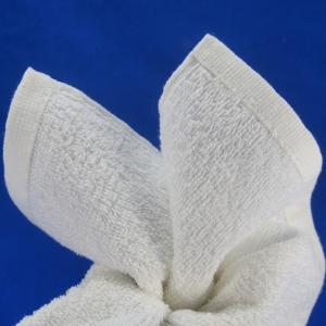 100% cotton disposable refreshing airline hot towel for restaurant