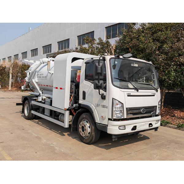 Pure Electric Sewer Suction Vehicle 5.04m3 5040L 11.8tons With TZ365XSC07 Engine
