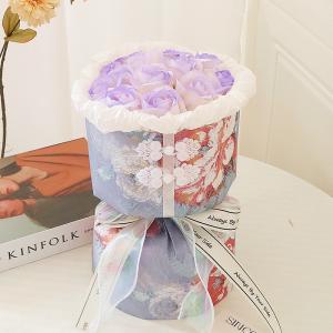 Retro cheongsam style soap flower bouquets, artificial flowers, and everlasting