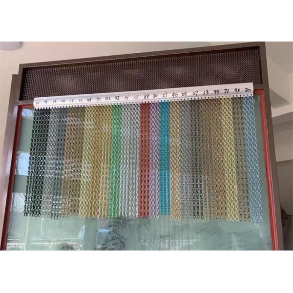 Buy Decorative Aluminum Double Hook Metal Mesh Curtain For Ceiling/Railing /Overlay Surfaces/Sunshades/Cabinet at wholesale prices