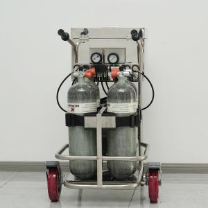 Heavy-Duty Emergency Breathing Apparatus | Two-Wheeled Mobile SCBA with Low