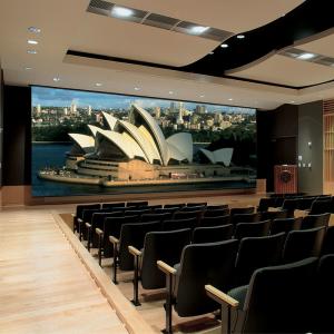 High Definition Motorised Projector Screen For Conference Rooms / Home Theater