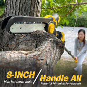 6-Inch Portable Electric Cordless Chain Saw Mini Electric Chainsaw with Battery