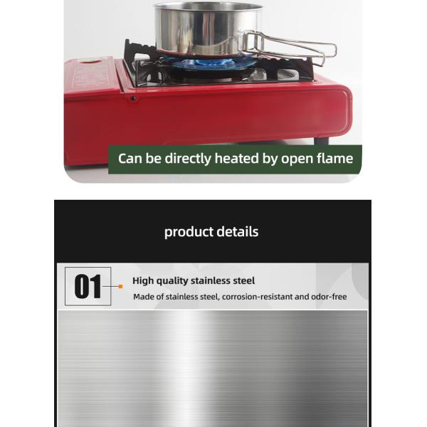 Lightweight Outdoor Cookware Set Nonstick For Family Hiking