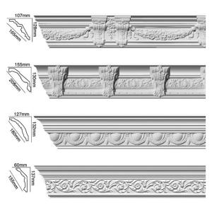 Top Grade Decorative Panel Polyurethane Foam Skirting for Traditional European