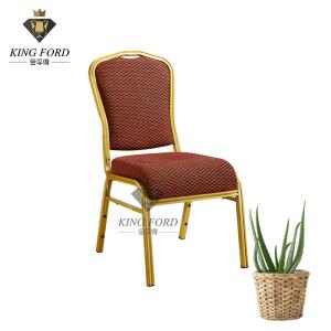 China Iron Aluminum Padded Stackable Banquet Chairs 3-Layer Environmentally Paint on sale