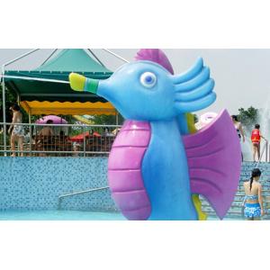 Kids Spray Park Equipment , Water Games Spray Cartoon Hippocampus for Water Park
