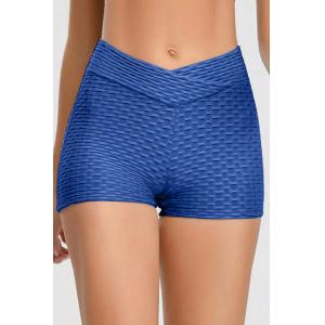 durable Sexy Jacquard Women'S Running Shorts Cross Waist Shorts