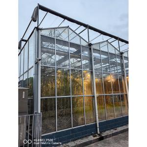 IGREEN Agricultural Venlo Glass Greenhouse to Grow Flowers and Seedlings