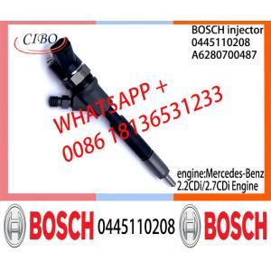 BOSCH Common fuel Injector A62897995870080 0445110207 0445110208 A6280700487