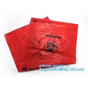 Hospital Biohazard Bag Medical Waste Garbage Bags Infections Linens Waste Bags,