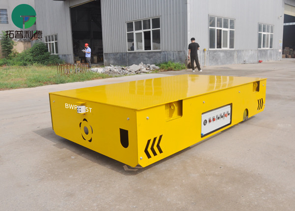 Buy 10t trackless battery 360 degree steering electric transfer cart at wholesale prices