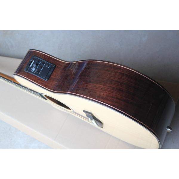 Ebony finggerboard 41-inch cutaway 916 natural wood color left handed acoustic guitar, Spruce,fishman pickup EQ