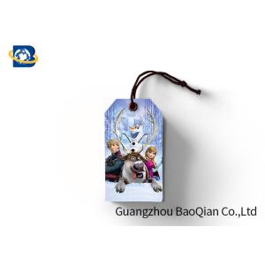 Eco - Friendly Custom Printed Hang Tags Toy Hangtag Hard Plastic Material 3D