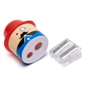 Child Safe Beard Man Cartoon Pencil Sharpener Anti Swallow