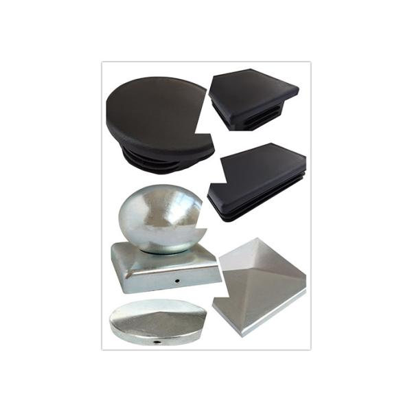 Rectangular Fence Post Caps 75mm X 75mm 200x200 4x4 Black Plastic Nylon