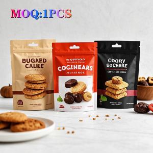 China Customized Aluminum Foil Snack Tea Chocolate Packaging Bag Candy Stand Up Pouch Matte Effect Free-Shaped Coffee Packaging on sale