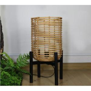 4 Legs Wicker Rattan Floor Lamps For Living Room Atmosphere