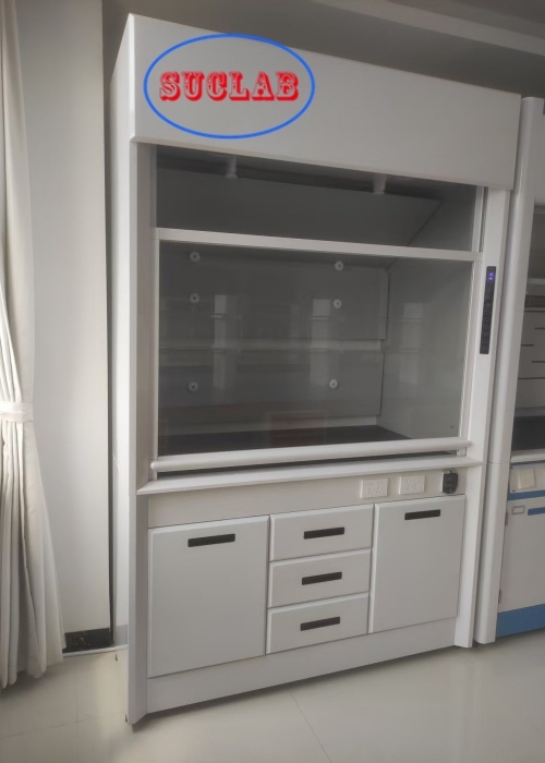 Full Steel Automatic Lifting Dropping Doors Laboratory Fume Hood Solutions for