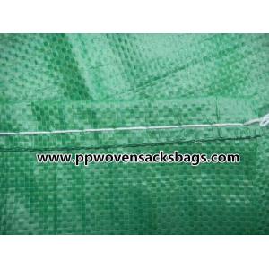Biodegradable Green PP Woven Bags for Packing Limestone / Industrial PP Sacks