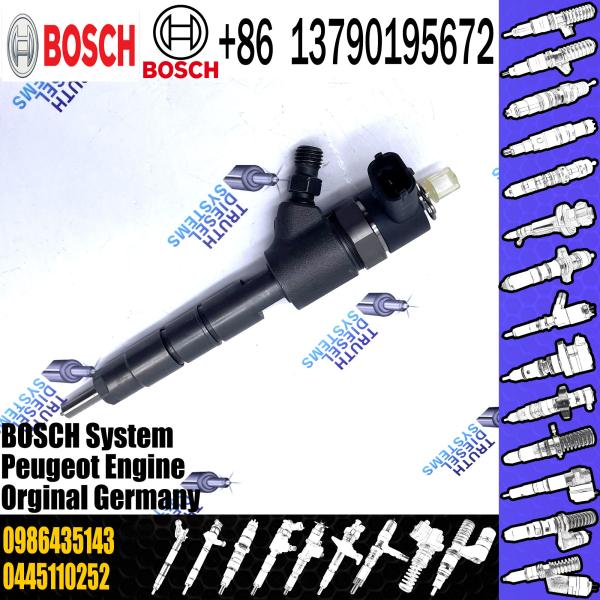 Hot-Sale Common Rail Diesel Fuel Injector 0445110252 0986435143 with Good-Quality